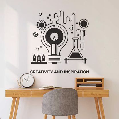 Wall Decals Pvc School Creative Inspiration Chemistry Table Equipped With Transfer Film Kit