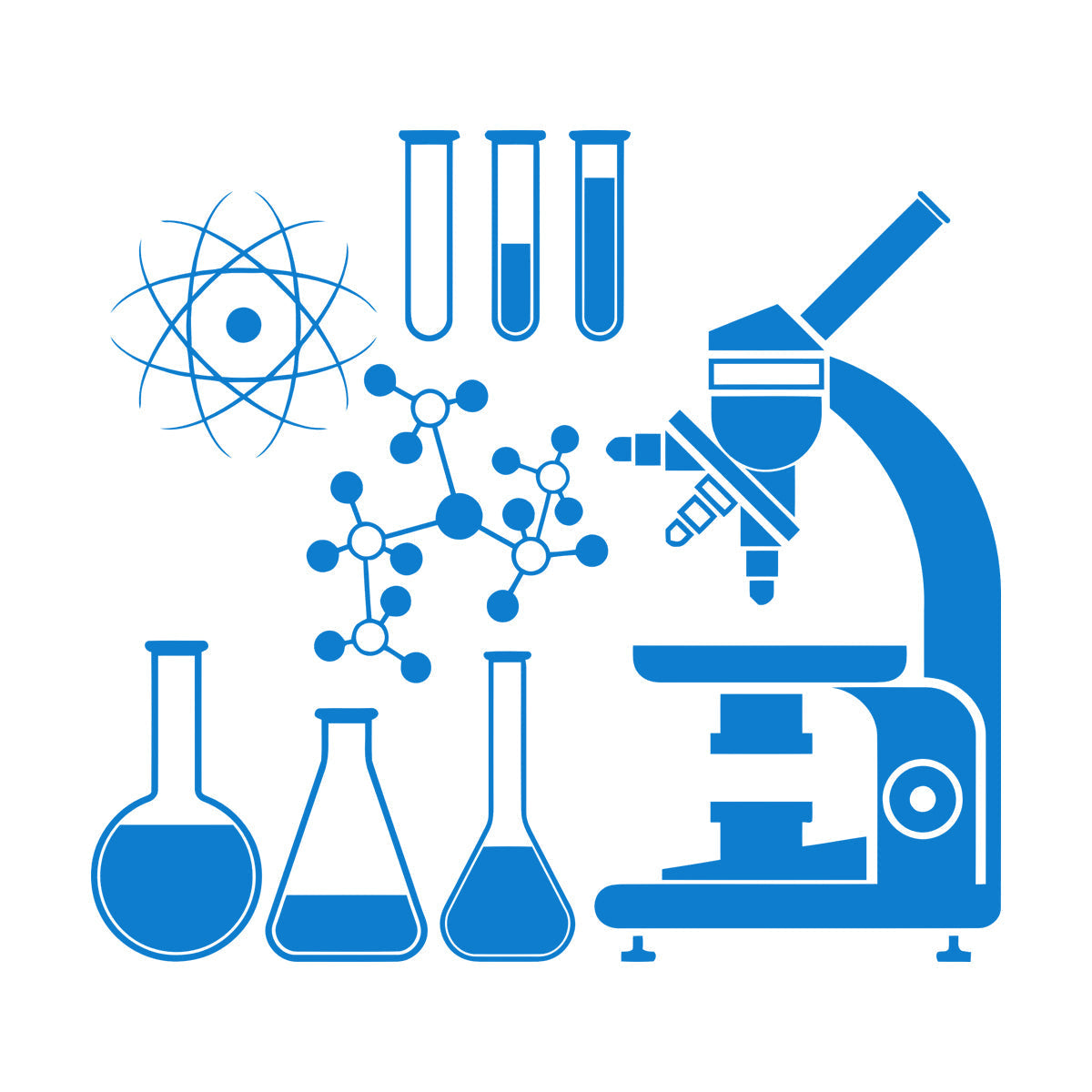 Lettering Stickers Microscope Science Scientist Chemistry School Easy Installation