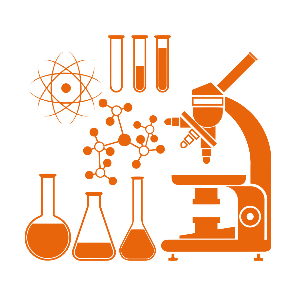 Lettering Stickers Microscope Science Scientist Chemistry School Easy Installation