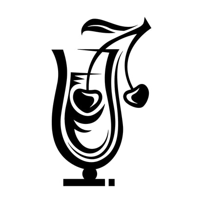 Mural And Wall Vinyl Decal Drinking Collection Cocktail Tumbler Glass Can Modify And Add Information