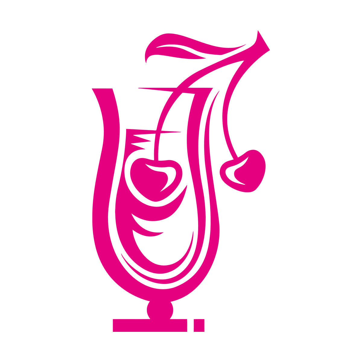 Mural And Wall Vinyl Decal Drinking Collection Cocktail Tumbler Glass Can Modify And Add Information