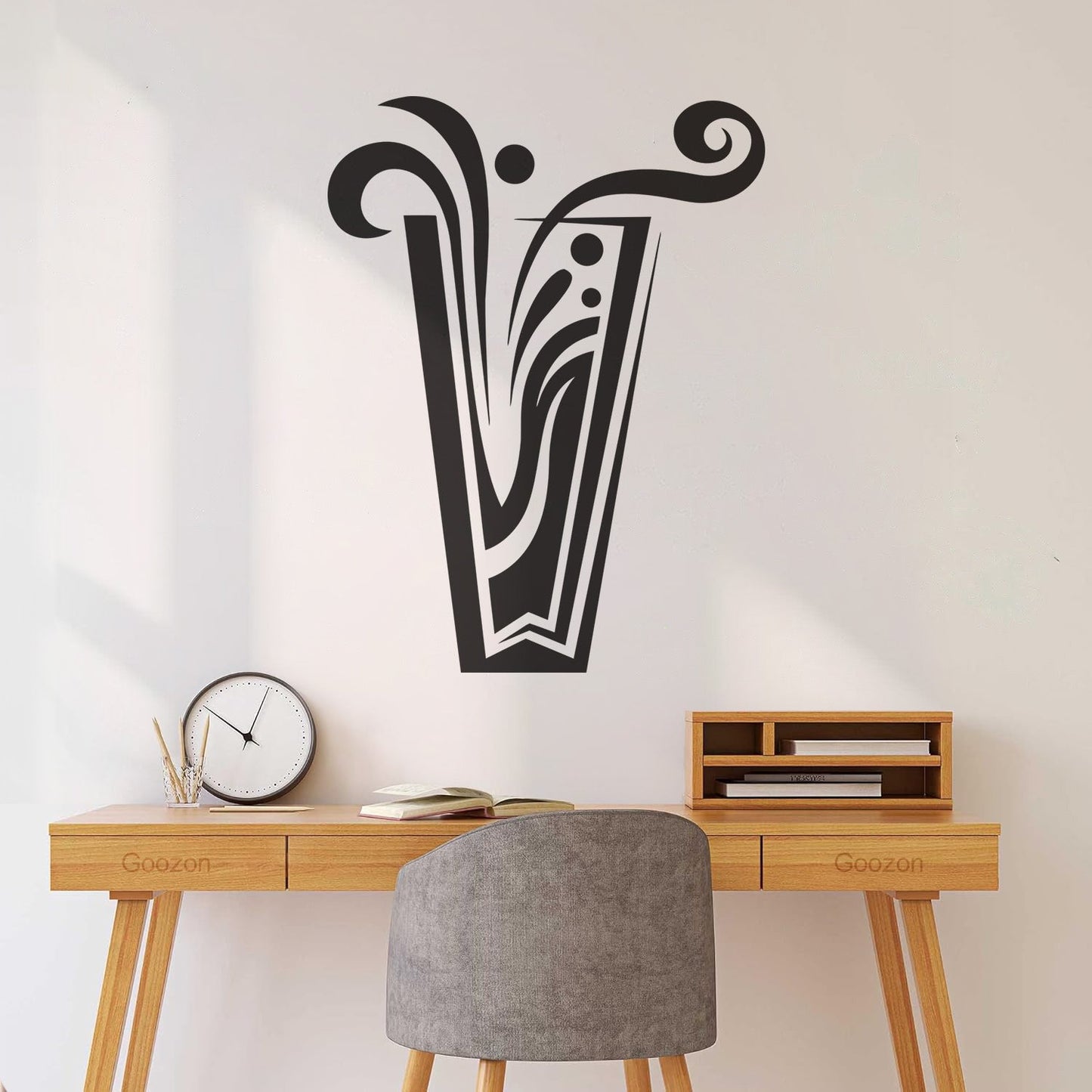 Wall Stickers Paster Paper Drinks Cocktail Glass Collection Cafe Restaurant Art Decoration