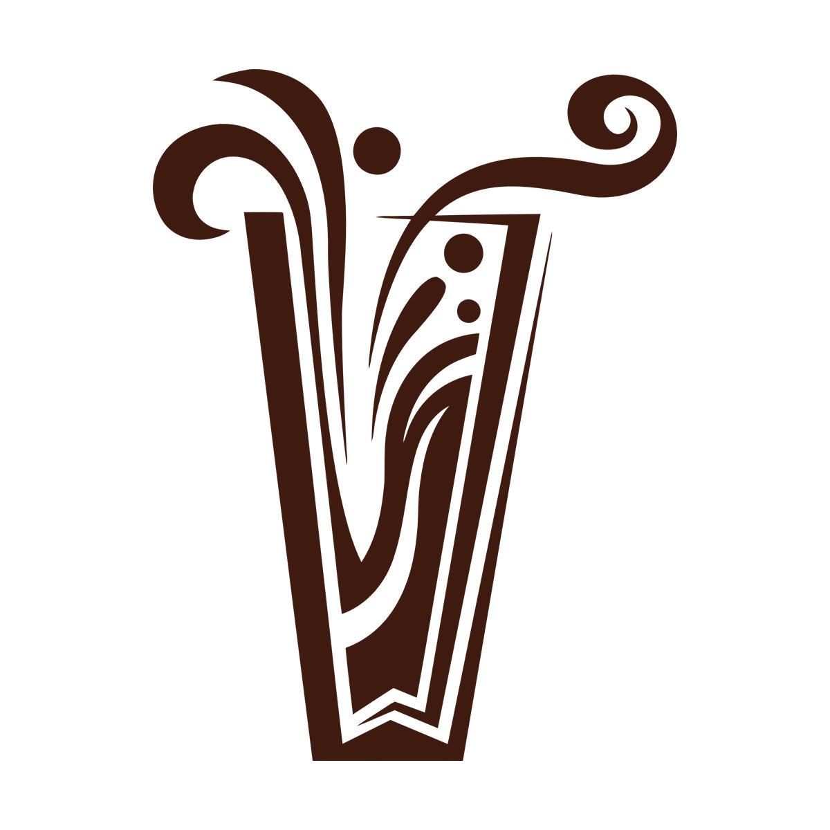 Wall Stickers Paster Paper Drinks Cocktail Glass Collection Cafe Restaurant Art Decoration