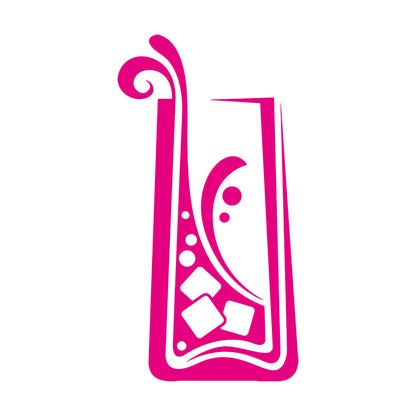 Wall Stickers Drinking Collection Cocktail Tumbler Window Decals