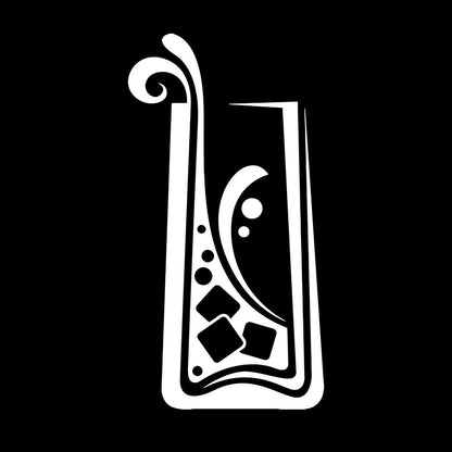 Wall Stickers Drinking Collection Cocktail Tumbler Window Decals