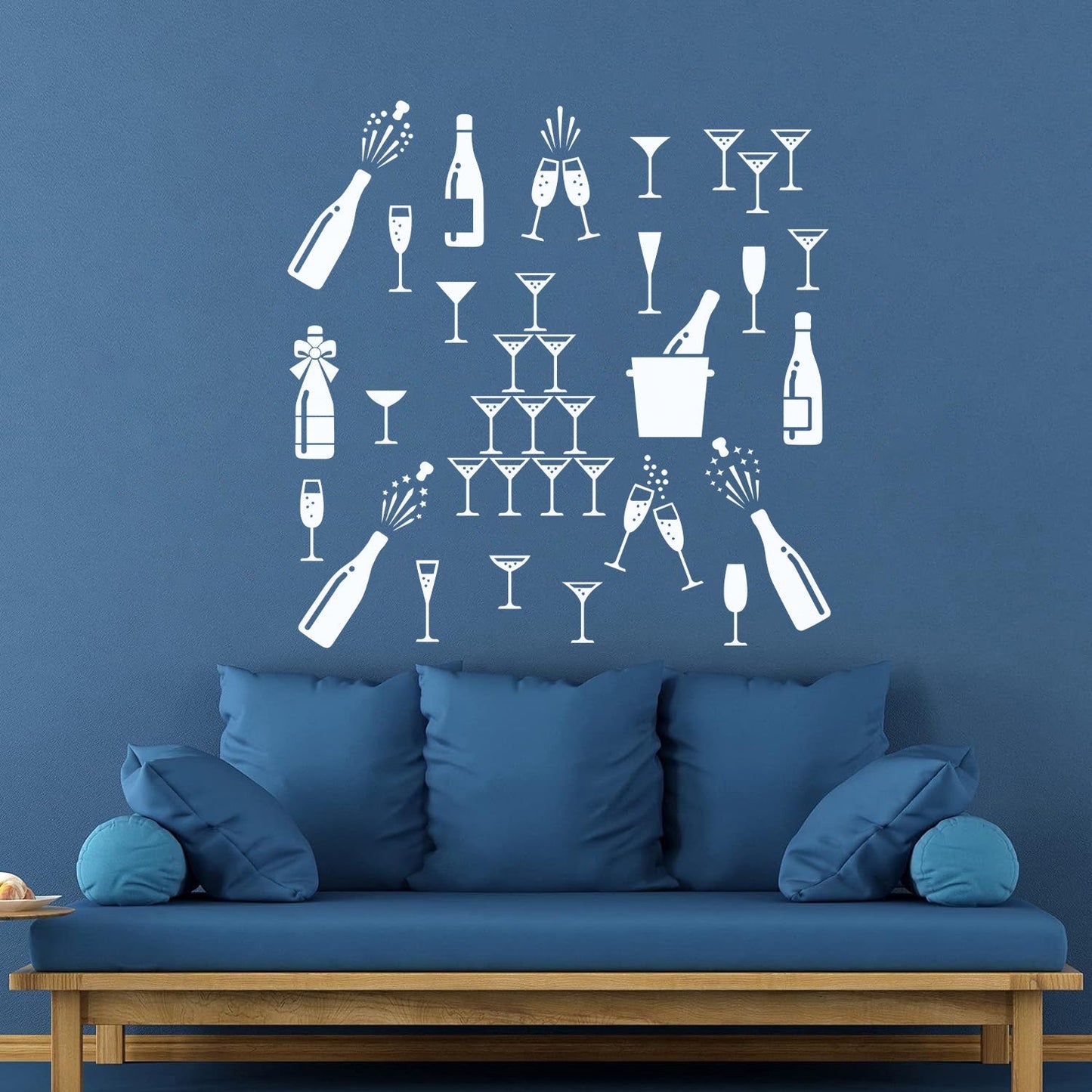 Alcohol Drink Bar Cocktail Party Night Club Kitchen Wall Decals Pvc Self Adhesive