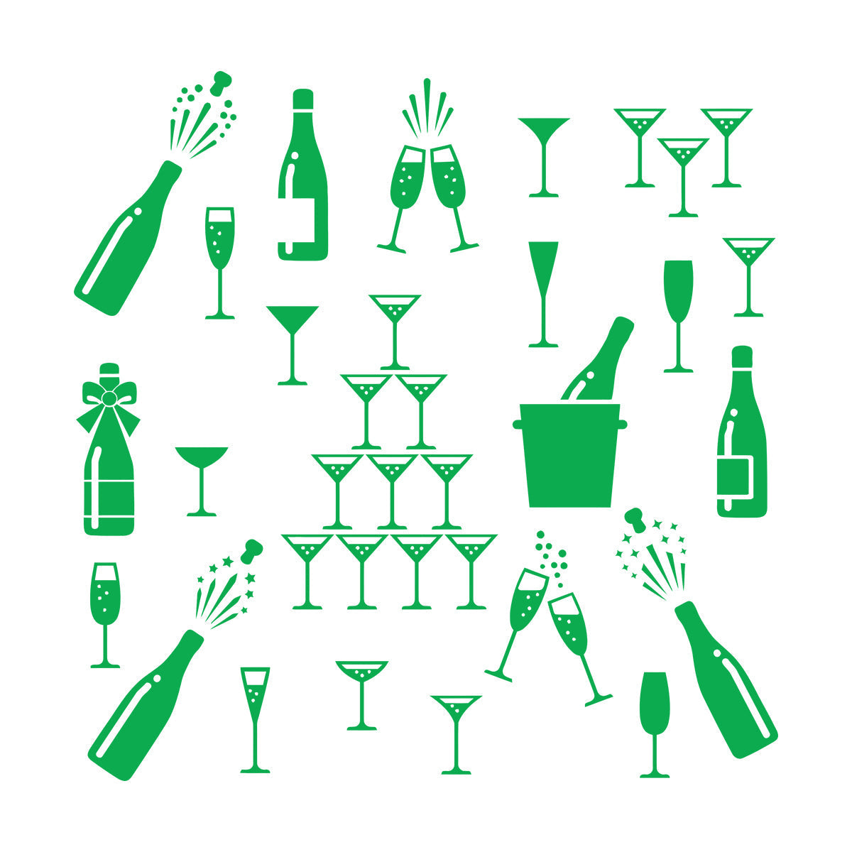 Alcohol Drink Bar Cocktail Party Night Club Kitchen Wall Decals Pvc Self Adhesive