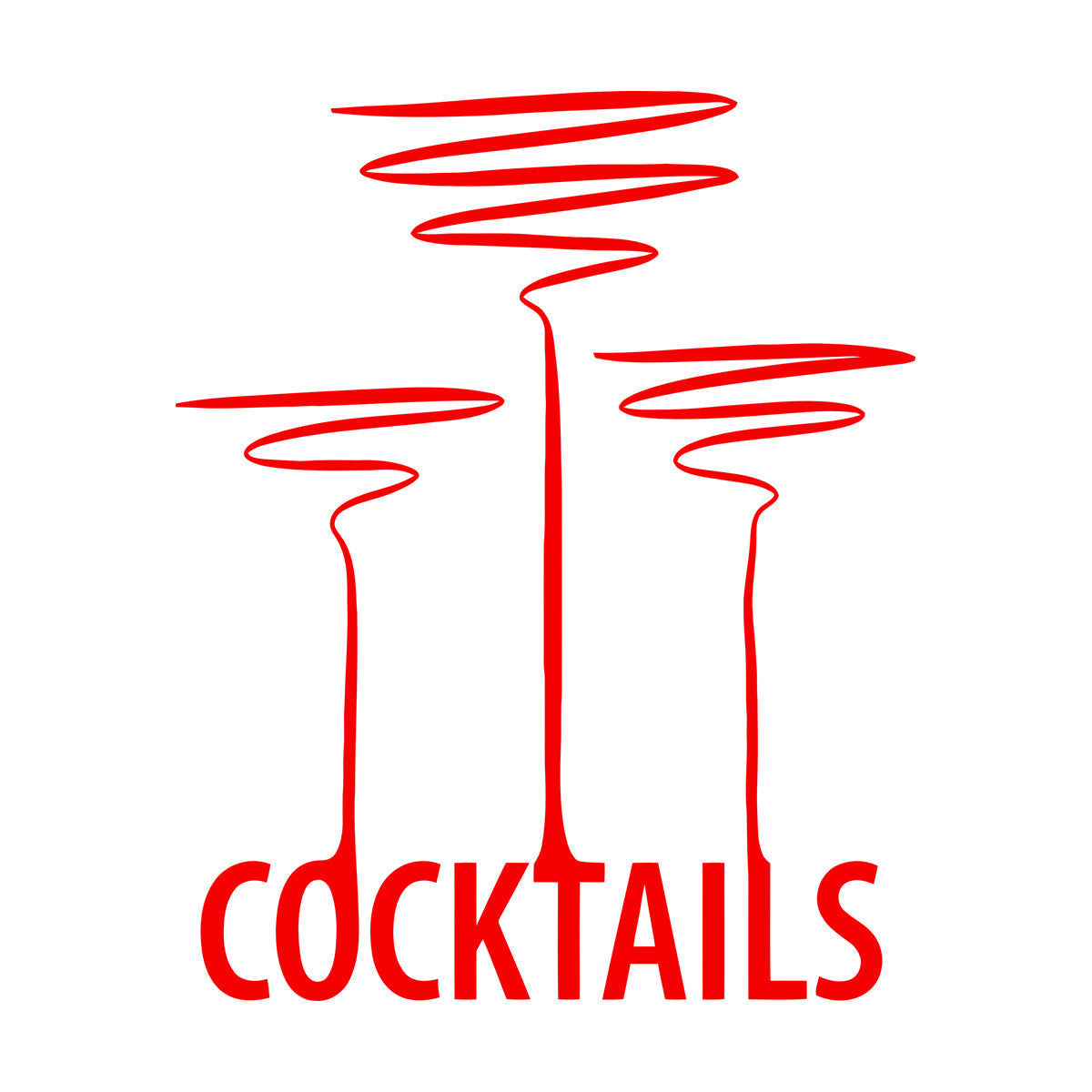 Lettering Stickers Cocktail Party Alcohol Drink Bar Night Club Do Not Damage The Wall Surface