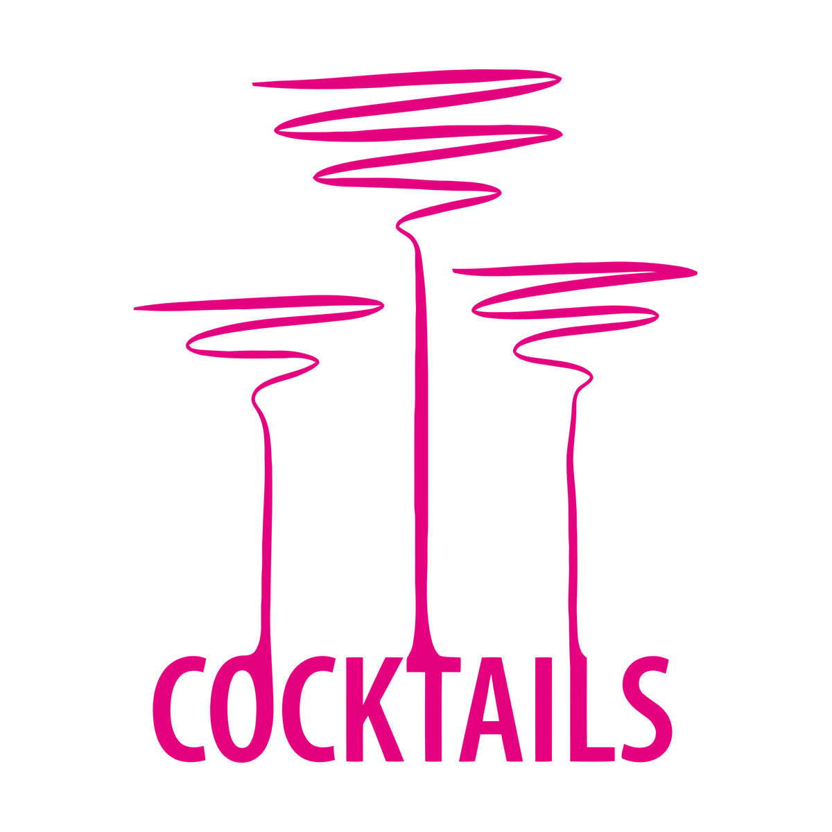 Lettering Stickers Cocktail Party Alcohol Drink Bar Night Club Do Not Damage The Wall Surface