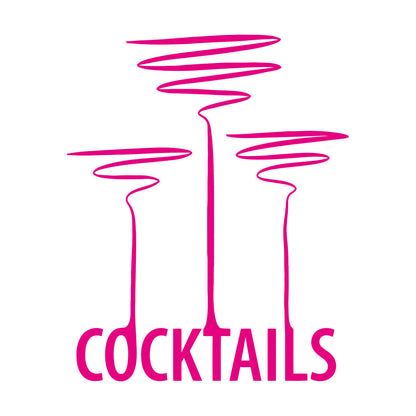 Lettering Stickers Cocktail Party Alcohol Drink Bar Night Club Do Not Damage The Wall Surface