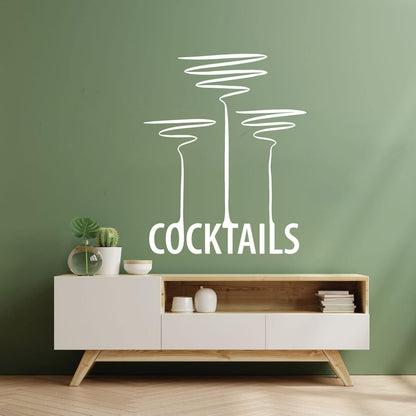 Lettering Stickers Cocktail Party Alcohol Drink Bar Night Club Do Not Damage The Wall Surface