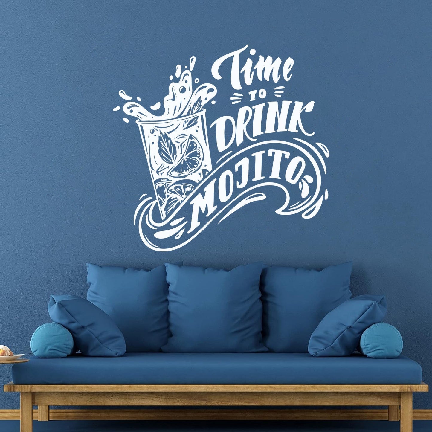 Mural And Wall Vinyl Decal Bar Cocktail Alcohol Time To Drink Mojito Waterproof