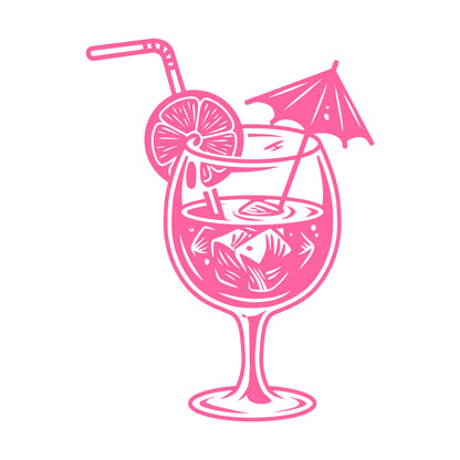 Wall Decals Pvc Cafe Bar Drinking Collection Cocktail Tumbler Glass Store Decoration