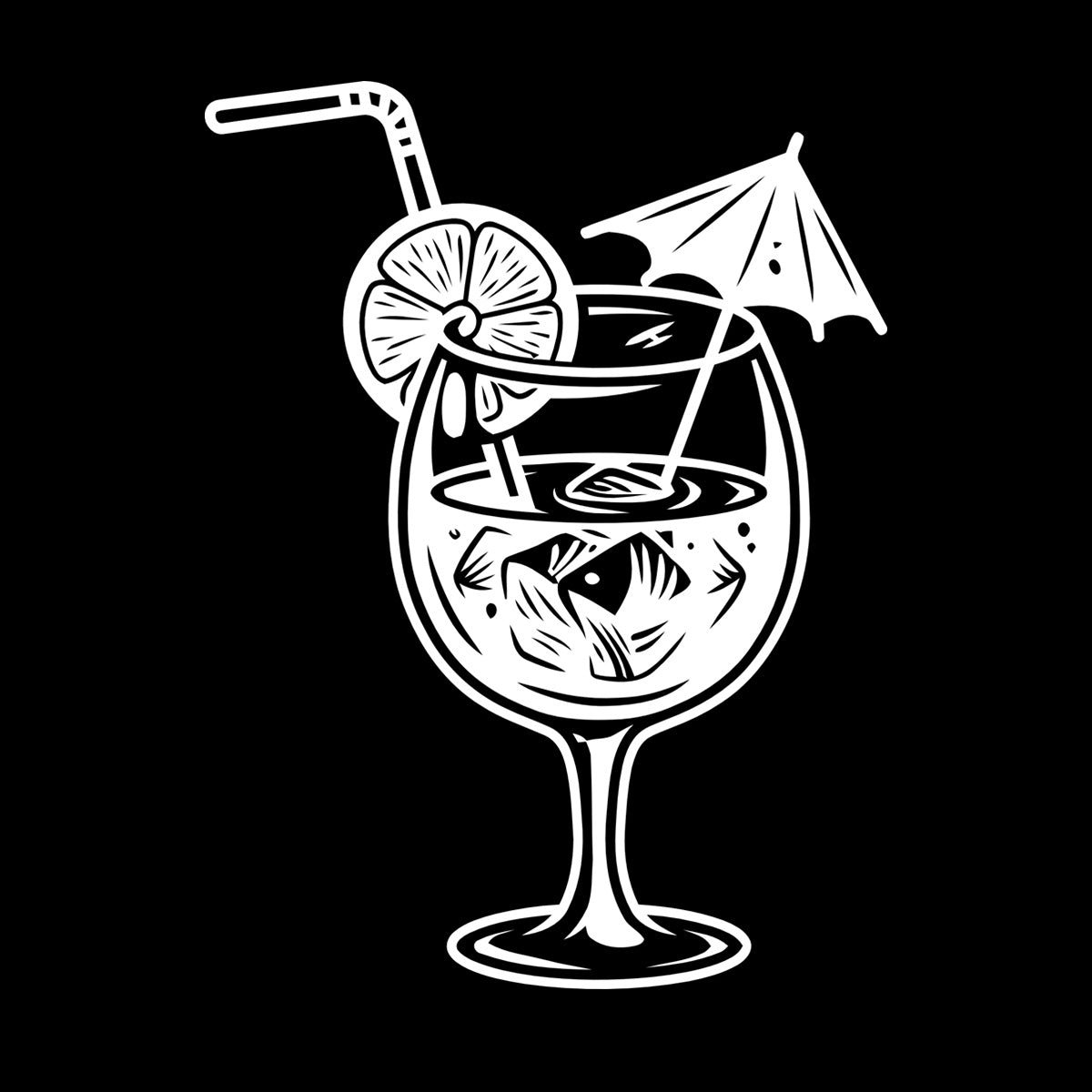 Wall Decals Pvc Cafe Bar Drinking Collection Cocktail Tumbler Glass Store Decoration