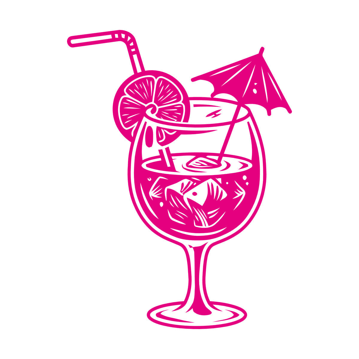 Wall Decals Pvc Cafe Bar Drinking Collection Cocktail Tumbler Glass Store Decoration