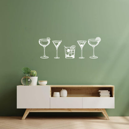 Fine Carving Decals Drinking Cocktail Glass Collection Cafe Personalized Customization