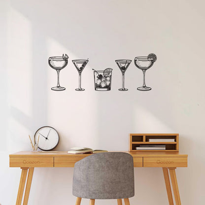 Fine Carving Decals Drinking Cocktail Glass Collection Cafe Personalized Customization