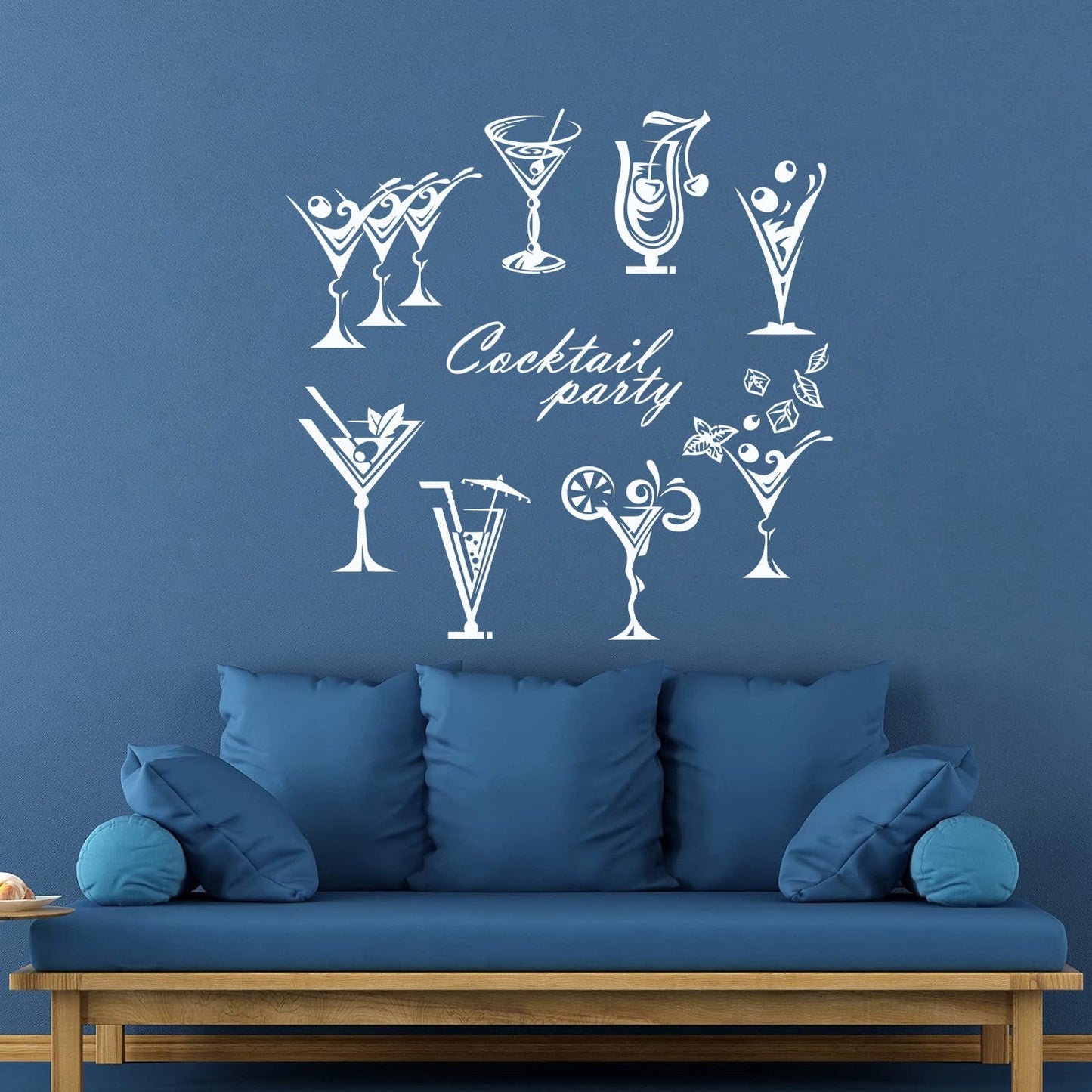 Vinyl Art Sticker Drinking Collection Cocktail Party Glass Bar Alcohol Can Modify And Add Information