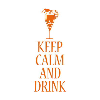Vinyl Wall Decals Keep Calm And Drink Alcohol Cocktail Bar Pab Removable Without Leaving Glue