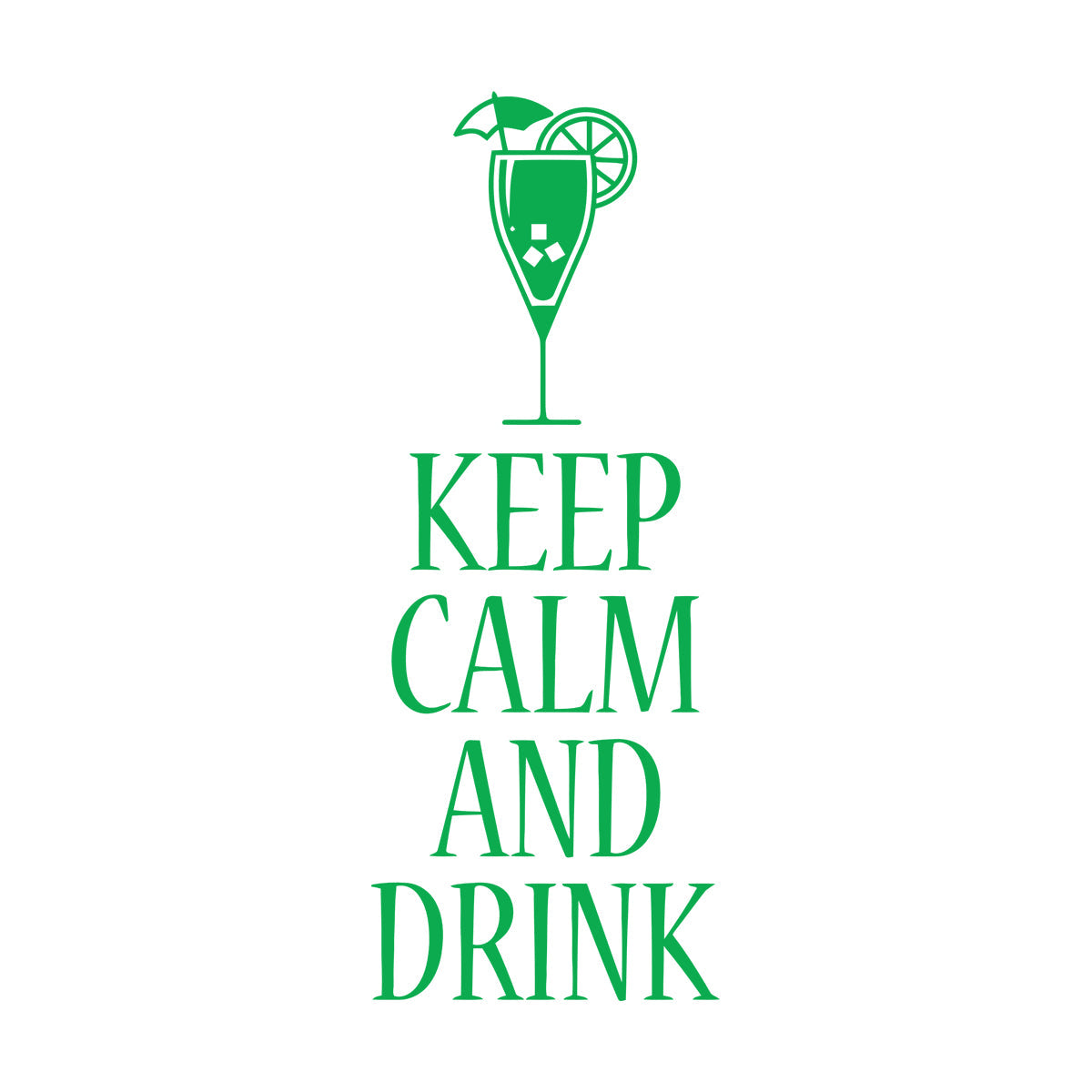 Vinyl Wall Decals Keep Calm And Drink Alcohol Cocktail Bar Pab Removable Without Leaving Glue