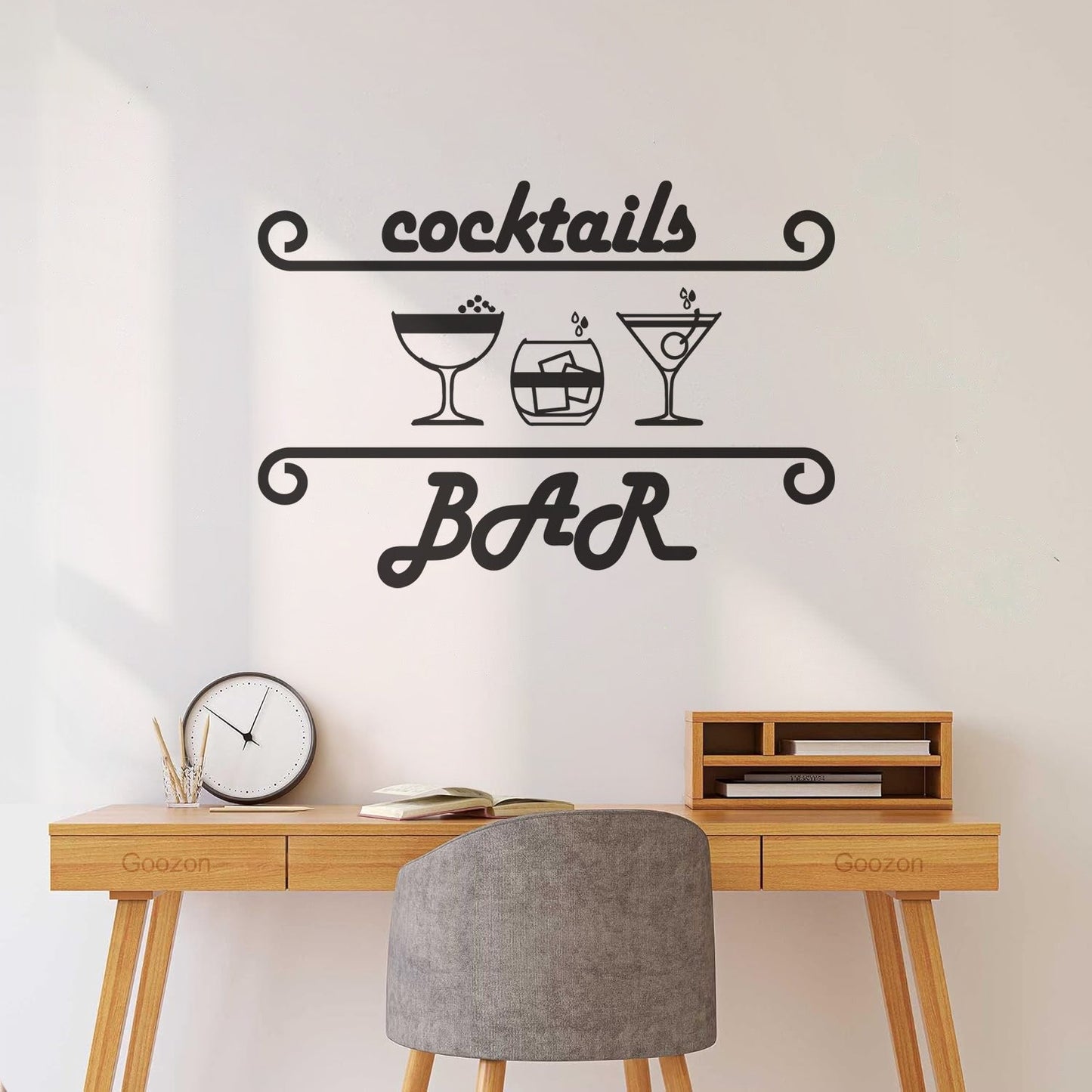 Vinyl Art Sticker Night Club Cocktail Party Drink Bar Alcohol Glass Waterproof