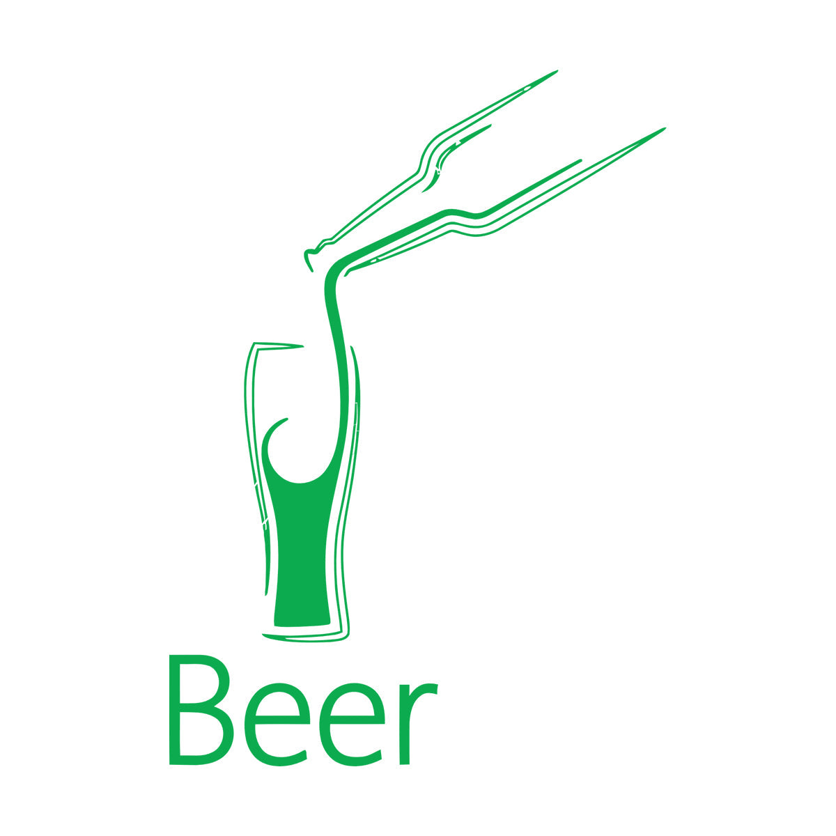 Beer Cafe Drink Bar Kitchen Cocktail Wall Vinyl Sticker Decor Self Adhesive