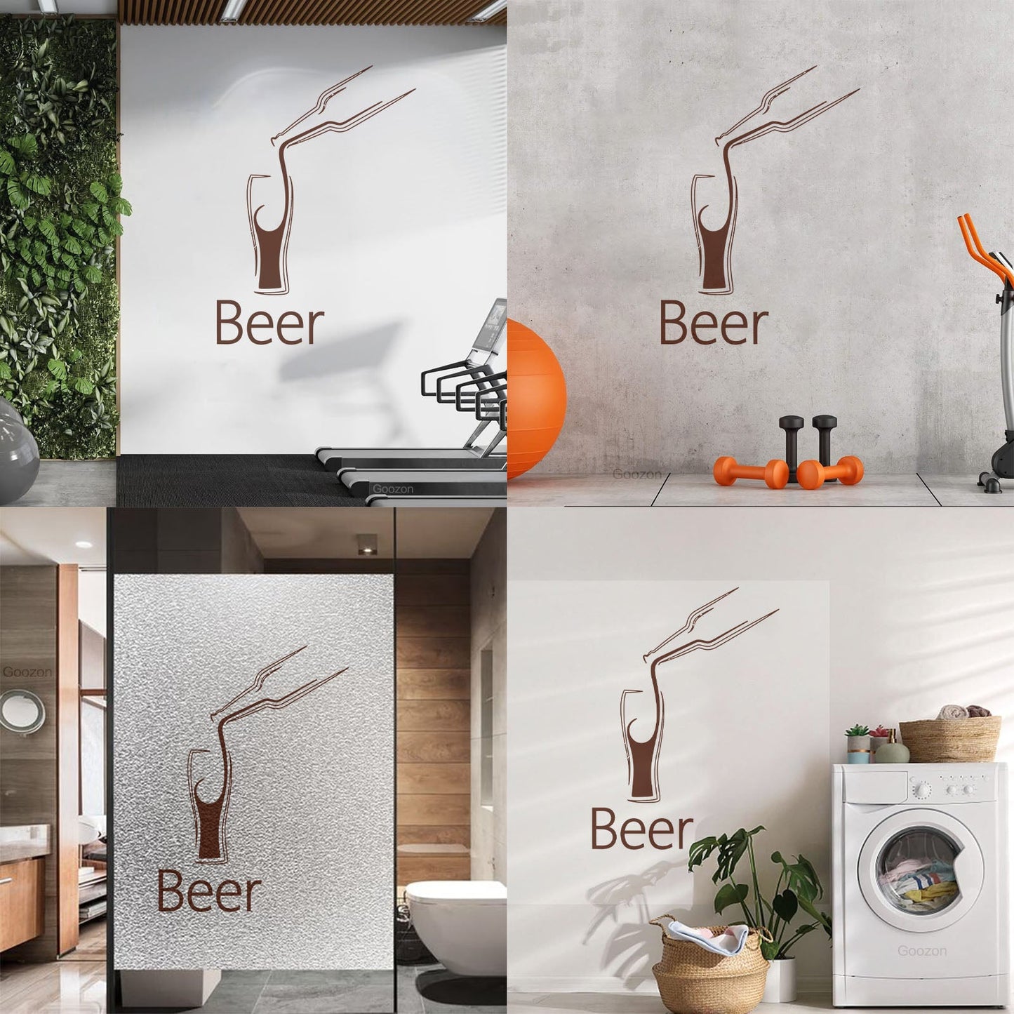 Beer Cafe Drink Bar Kitchen Cocktail Wall Vinyl Sticker Decor Self Adhesive