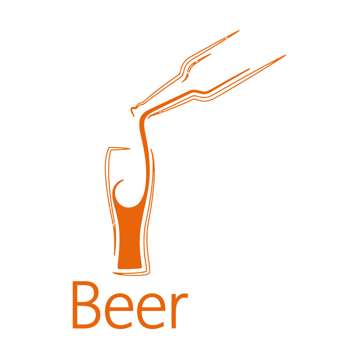 Beer Cafe Drink Bar Kitchen Cocktail Wall Vinyl Sticker Decor Self Adhesive