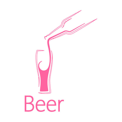 Beer Cafe Drink Bar Kitchen Cocktail Wall Vinyl Sticker Decor Self Adhesive