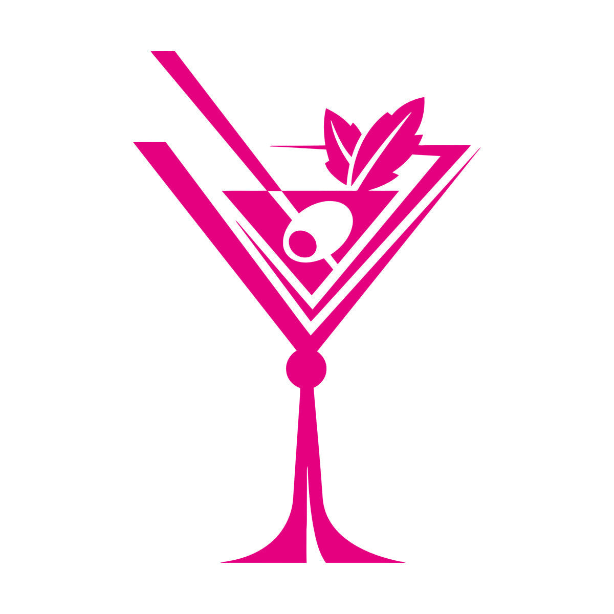 Engraving Stickers Glass Drinks Collection Martini Cocktail Cafe Art Mural Painting