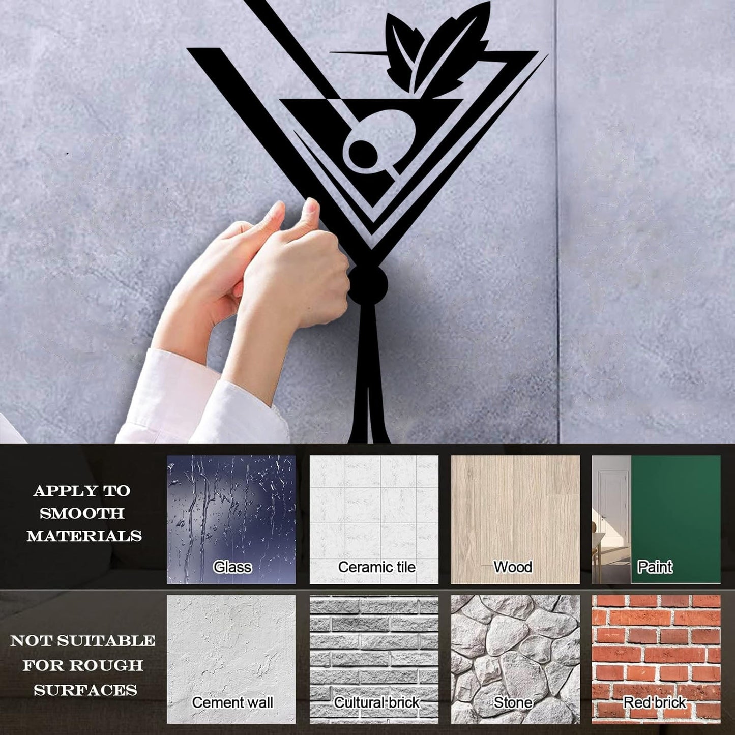 Engraving Stickers Glass Drinks Collection Martini Cocktail Cafe Art Mural Painting