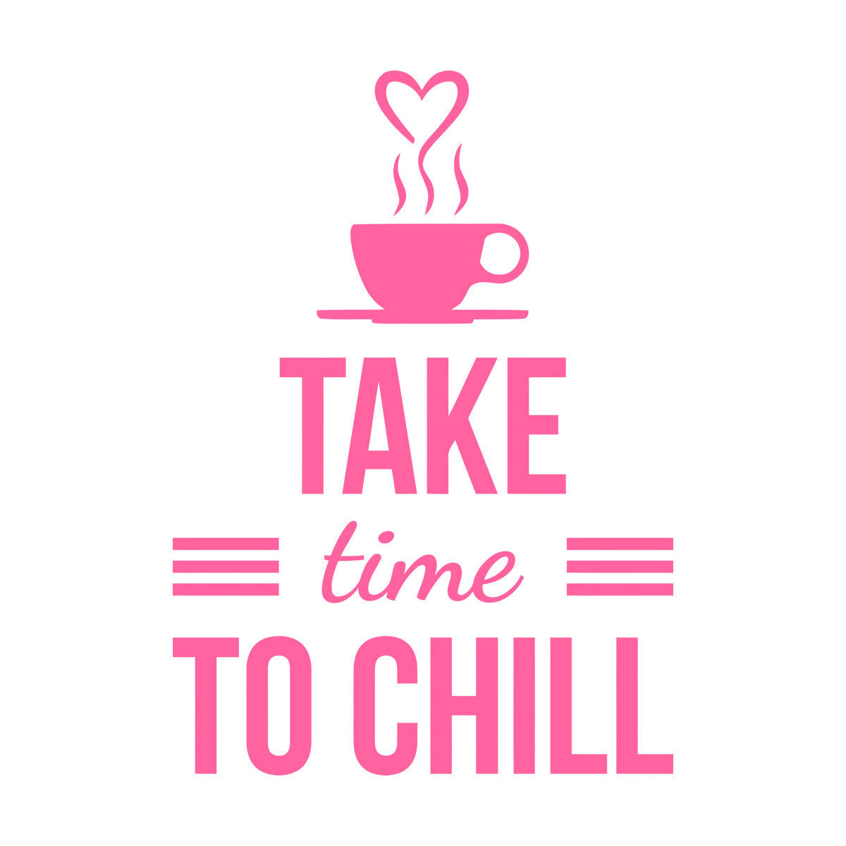 Lettering Decals Chill Quote Break Office Relax Quote Words Letters Coffee Shop Multiple Size Options