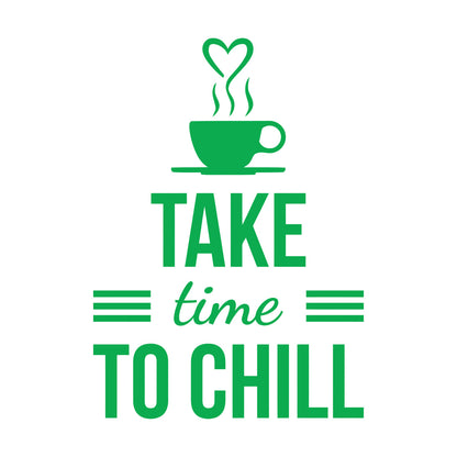 Lettering Decals Chill Quote Break Office Relax Quote Words Letters Coffee Shop Multiple Size Options