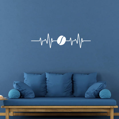 Wall Decals Pvc Coffee Pulse Coffee House Shop Bean Kitchen Dining Room Waterproof