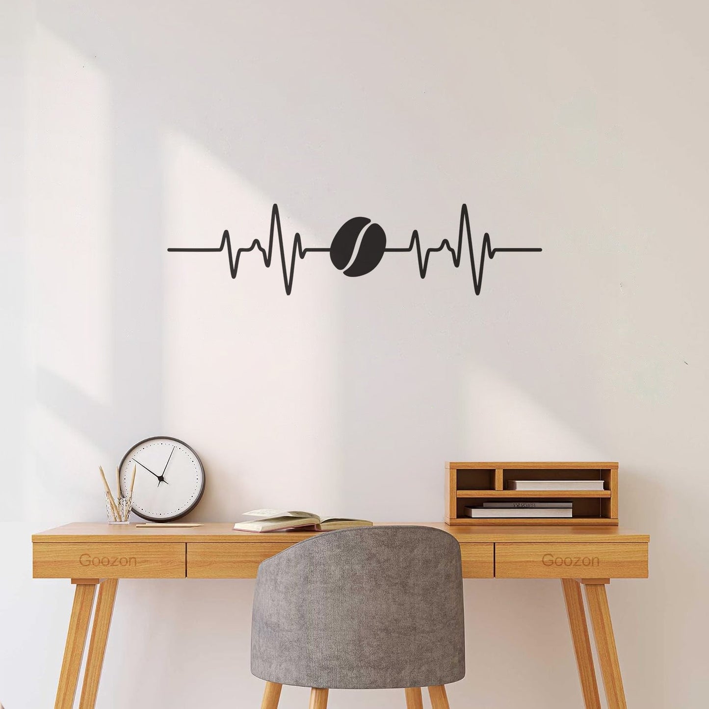 Wall Decals Pvc Coffee Pulse Coffee House Shop Bean Kitchen Dining Room Waterproof