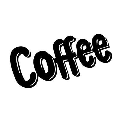 Lettering Stickers Coffee Tea Shop Restaurant Business It Won'T Fall Off