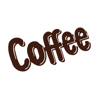 Lettering Stickers Coffee Tea Shop Restaurant Business It Won'T Fall Off