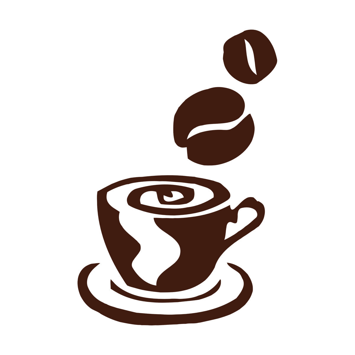 Wall Decals Paster Paper Coffee Tea Shop Restaurant Business Personalized Customization