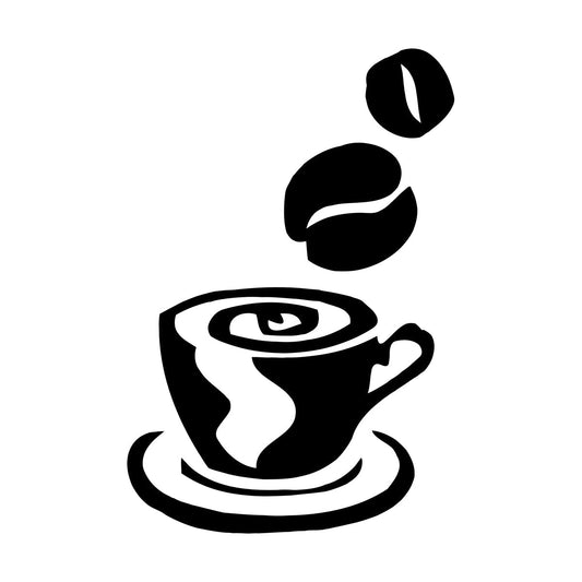 Wall Decals Paster Paper Coffee Tea Shop Restaurant Business Personalized Customization