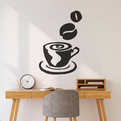 Wall Decals Paster Paper Coffee Tea Shop Restaurant Business Personalized Customization