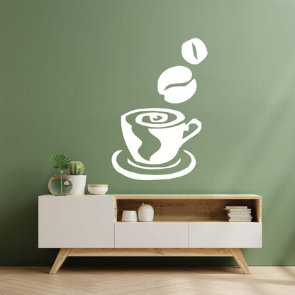 Wall Decals Paster Paper Coffee Tea Shop Restaurant Business Personalized Customization