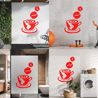 Wall Decals Paster Paper Coffee Tea Shop Restaurant Business Personalized Customization
