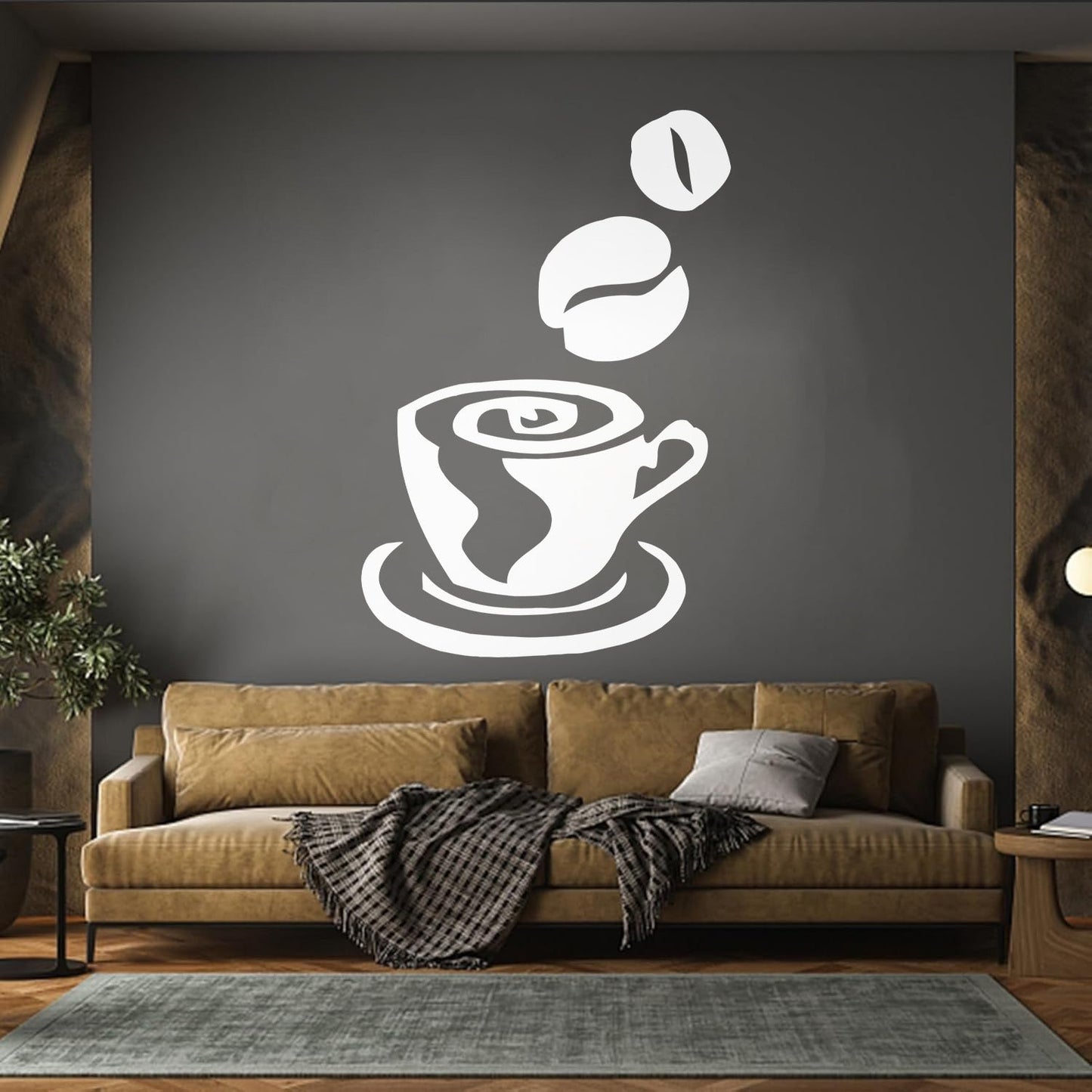Wall Decals Paster Paper Coffee Tea Shop Restaurant Business Personalized Customization