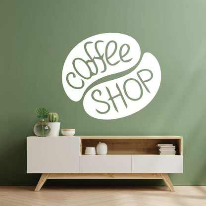 Vinyl Wall Stickers Coffee Tea Shop Restaurant Business Can Modify And Add Information