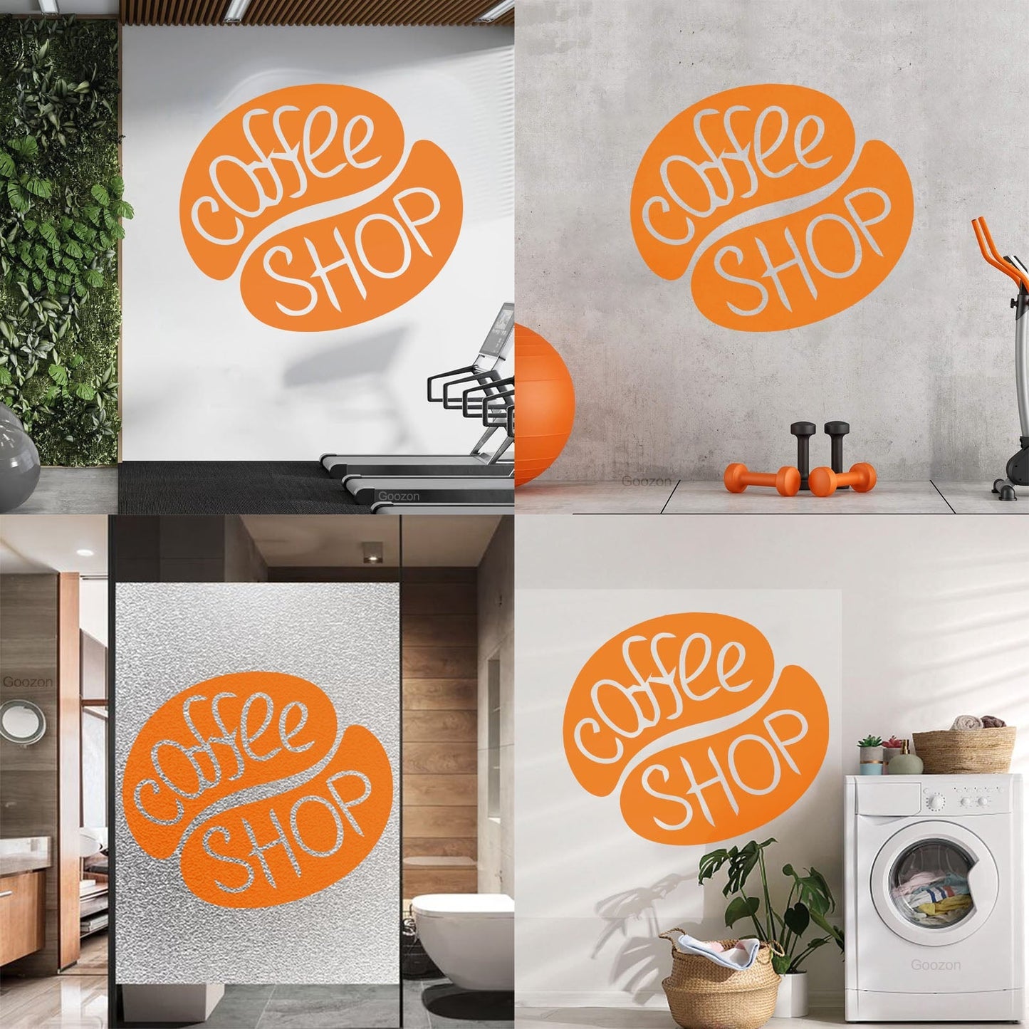 Vinyl Wall Stickers Coffee Tea Shop Restaurant Business Can Modify And Add Information