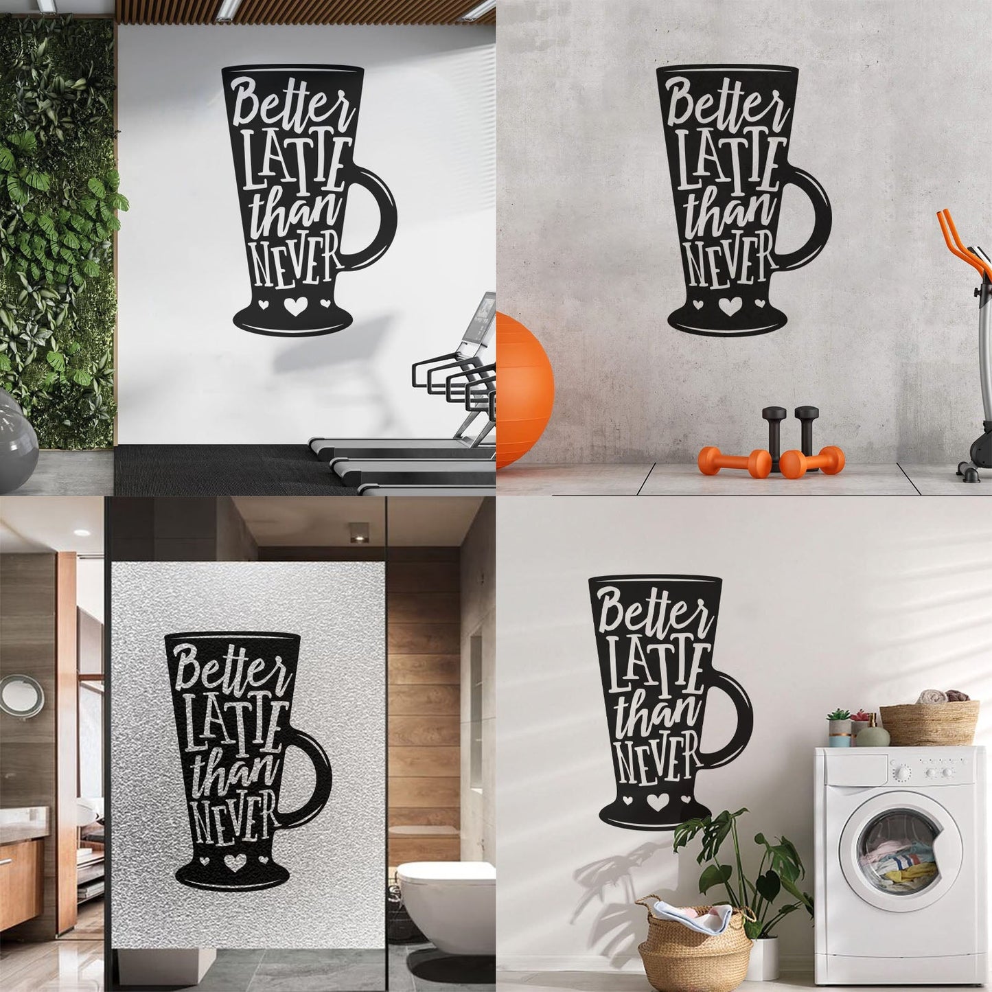 Wall Stickers Words On Coffee Mug Quotes About Coffee Removable Without Leaving Glue