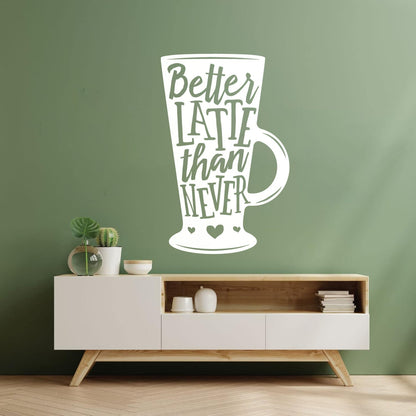Wall Stickers Words On Coffee Mug Quotes About Coffee Removable Without Leaving Glue