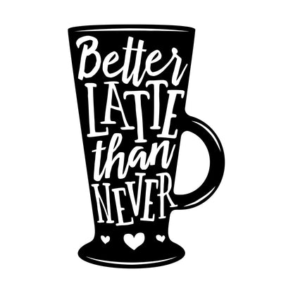 Wall Stickers Words On Coffee Mug Quotes About Coffee Removable Without Leaving Glue