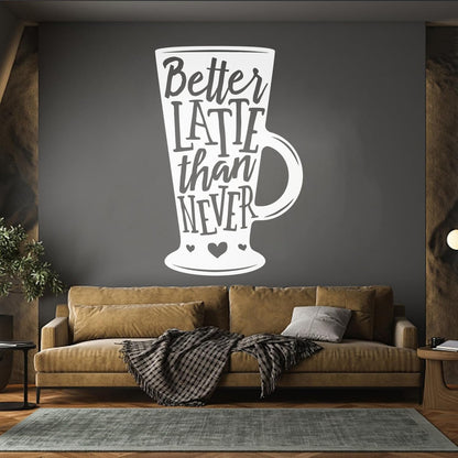 Wall Stickers Words On Coffee Mug Quotes About Coffee Removable Without Leaving Glue