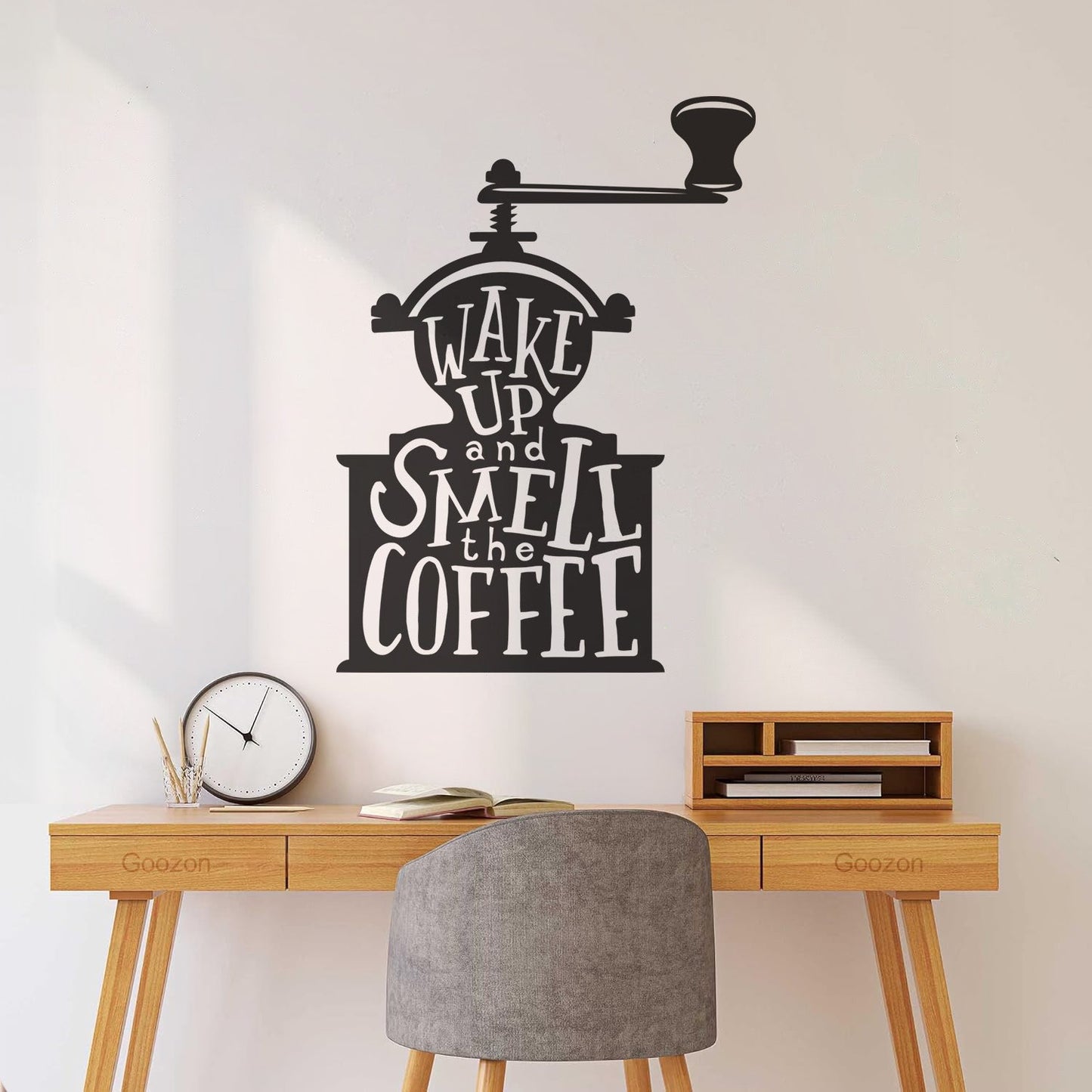 Fine Carving Decals Words On Coffee Grinder Quotes About Coffee Home Self Adhesive